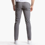 Wiaofellas  -  Solid Pencil Pants Mens Casual Thin Slim Trousers Summer Autumn Outdoor Work Classic Pants Ankle-Length Fashion Street Trousers