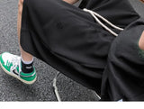 WIAOFELLAS  -  High Street Ripped Men Summer Retro Sports Cropped Pants