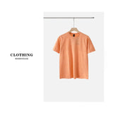 Wiaofellas  -  Men European Henry Short Sleeve T Shirt Plaid Shorts Set Summer Outdoor Casual Outfit