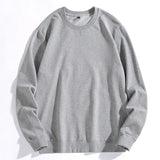 WIAOFELLAS  -  New Spring Autumn 100% Cotton Sweatshirt Men Pullover O Neck Tees Streetwear Couple Hoodies Sweatshirts Tops Mens Clothing