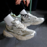 WIAOFELLAS  -  Men's Casual Sneakers Comfortable Running Sports Shoes Soft Tennis Shoes Vintage Trainers Lace Up Walking Jogging Sneakers 39-44