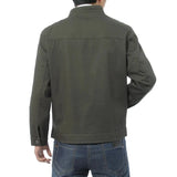 WIAOFELLAS  -  Men's Jacket Stand Collar Casual Jaqueta Masculina Spring Autumn Zipper Solid Business Coat Ropa Hombre Cotton Outerwear Male