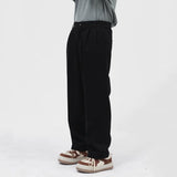 Wiaofellas  -  Wear Men's Spring Autumn New Suit Pants Korean Trend Loose Straight Pants 2022 New Thickened Casual Trousers 2A0832