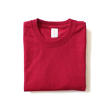 WIAOFELLAS  -  Urban 220g Japanese Cotton Thick T-shirt Unisex Heavy Summer Solid Color Seamless Woven Tops Round Neck Men Short Sleeve T-shirt