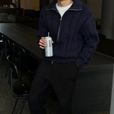 WIAOFELLAS  -  New autumn and winter thick knitted sweater versatile cardigan sweater loose American men's Korean jacket trendy