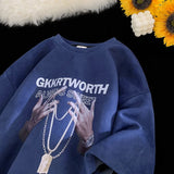 WIAOFELLAS  -  Hip Hop Graphic Men Tshirts Suede Fashion Summer New Short Sleeve T-shirt Oversized Streetwear Male Casual Tops Harajuku T Shirt