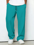 Wiaofellas  -  New Four Seasons Solid Color Trousers Loose Casual Sports Straight Pants
