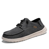 WIAOFELLAS  -  The Main Promotion of Loafers Casual Style New Design 2025 Men's Large Size Non-slip Comfortable Breathable Canvas Flat