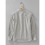 Wiaofellas  -  Men's Plaid Long-sleeved Shirt Japanese Retro Spring New Style Small Fresh Trendy Loose Shirt Casual Jacket