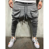 WIAOFELLAS  -  Plus Size S-3XL Men Sweatpants Joggers Pants Spring Autumn  Casual Sport Drawstring Elastic Waist Slim Long  Street Wear