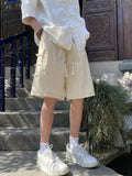 Wiaofellas  -  Summer Thin Ice Silk Casual Shorts Men's New Chinese Style Outdoor Wear Large Size Loose Men's Fashion Urban Straight Leg Short