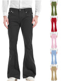 Wiaofellas  -  Men Europe and the United States fashion high street wide leg flared jeans new trend straight pants for men