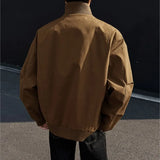 WIAOFELLAS  -  New Spring Autumn Men's Bomber Jackets solid Casual Male Outwear Windbreaker Jacket Mens Zipper Baseball Uniform Coats Clothing