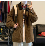 WIAOFELLAS  -  New Spring Men's Jacket Fashion Casual Streetwear Hoodie Jacket Men Waterproof Clothes Mens Windbreaker Coat Male Outwear