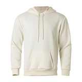 WIAOFELLAS  -  Autumn Men's Clothing Streetwear Leisure Hooded Sweatshirt Casual Retro Solid Long Sleeve Fashion Pullover Hoodie Sportwear
