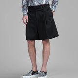 Wiaofellas  -  Mens Plain Loose Casual Suit Shorts Summer Fashion Youth Campus Trend Lightweight  Mid Length Shorts Men'S Clothing New
