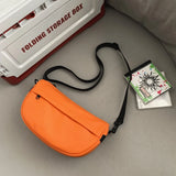 WIAOFELLAS  -  Shoulder bag men solid color casual youth simple fashion new Messenger bag