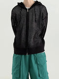 Wiaofellas  -  Loose Hollow Out Knitted Cardigan Sweater for Men and Women High Street Style Casual Summer Top Korean Version