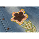 WIAOFELLAS  -  Flower Embroidery Short Sleeve Shirts Mens Summer Retro Streetwear Lapel Single Breasted Half-Sleeve Loose Shirts Cotton Tops