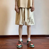 Wiaofellas  -  American Letter Foam Print Short Pants For Men Summer Hip Hop Fashion Y2K Shorts Male Streetwear Basketball Gym bermuda shorts