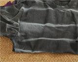 WIAOFELLAS  -  Loose off rotator sleeve American short sleeve T-shirt male personality print heavy industry old washed cotton half sleeve T