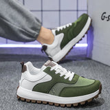 WIAOFELLAS  -  New High Quality Original Design Sports Soft Sole Comfort Classic Casual Stitching Mixed Material Student Men's Casual Sneakers