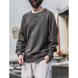 WIAOFELLAS  -  Men's Trendy Spring and Autumn New Solid Color Embroidered T-shirt Casual Versatile Round Neck Base Shirt Top