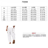 Wiaofellas  -  Men's Cotton Linen Casual Pants Loose Drawstring Beach Trousers