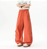 WIAOFELLAS  -  Unisex Pants Wide Leg Athletic Lounge Pants Spring Summer Lightweight Stretch Waist Casual Sportswear Joggers Loose Thin Comfort
