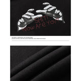 Wiaofellas  -  Brand Hand Drawn Print Sweatshirts Mens Baggy Autumn Winter New Hooded Sweatshirts Male Casual Outdoors Motion Clothing