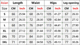 WIAOFELLAS  -  High Street Men's Jeans Big Multi-pockets Solid Color Wide Leg Worn-out Bottom Straight Washing Male Denim Shorts