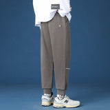 Wiaofellas  -  Casual Men's Autumn Winter Loose Fit Youthful Sle Sports Trendy Long Pants Cuffed Sweatpants Korean Version Teenager Brand