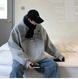WIAOFELLAS  -  Autumn Letter Printed Hooded Sweatshirts Hombre Y2K Vintage Fleece Pullover Hoodies 2024 New Oversized Hip Hop Fashion Hoody