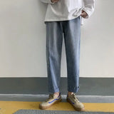 WIAOFELLAS  -  Autumn New Harajuku Fashion High Street Hiphop Pants Straight Wide Leg Pants Men Casual Loose Big Pockets Cargo Jeans