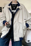 WIAOFELLAS  -  Spring Autumn Casual Solid Fashion Loose Casual Bomber Jacket Men Overcoat New Arrival Baseball Jackets Men's Jacket B27
