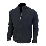 WIAOFELLAS  -  Men Pure Color Sweatercoat Men Stand Collar Cardigan Autumn Winter Korean Fashion Cashmere Knit Jacket Sweater Knitted Sweater