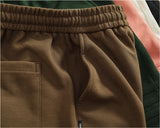 WIAOFELLAS  -  Summer American casual heavy asymmetrical elastic waist short pants men loose fashion high street sports fifth pants