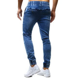 WIAOFELLAS  -  Plus Size S-3XL Men Jeans Spring Autumn Classic Fashion Casual Slim Skinny Elastic Stretch Long Denim Pencil Pants Streetwear