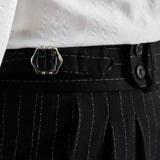 Wiaofellas  -  Office Men Business Casual Pants Italy Fashion Trousers For Man Social Club Outfits High Waist Pantalones