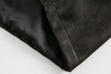 WIAOFELLAS  -  Spring Autumn Cool Handsome Oversized Distressed Patchwork Pu Leather Jacket Men Zipper Luxury Designer Clothes
