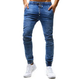 WIAOFELLAS  -  Plus Size S-3XL Men Jeans Spring Autumn Classic Fashion Casual Slim Skinny Elastic Stretch Long Denim Pencil Pants Streetwear