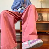 Wiaofellas  -  Y2K Plus Size M-3XL Men Pants Detachable Pockets High Street Vintage Patalon Male Spring Summer Wide Leg Loose Dance Trousers