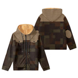 WIAOFELLAS  -  Men's Casual Sports Hooded Coat Winter Thickened Wool Jacket Warm Black Zipper