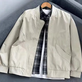 Wiaofellas  -  Unisex Casual Bomber Jacket Windproof Lightweight Outdoor Coat For Travel Hiking Spring Autumn Winter Couple Streetwear