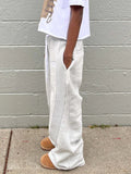 Wiaofellas  -  New Casual Mens Loose Straight Pants Vintage Drawstring Side Striped Sweatpants For Men Spring Summer Hip Hop Baggy Trousers Man