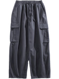 Wiaofellas  -  Men's Workwear Pants Straight Leg Loose Fit Faionable Japanese Sle Wide Leg Pants Hong Kong Sle Versatile Trendy Nine