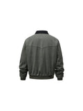 WIAOFELLAS  -  Loose Contrast Paneled Zipper Jeans Coat Mens Lamb Fleece Denim Jacket Washed Distressed Streetwear Cpwboy Top
