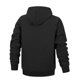 Wiaofellas  -  Zip Up Gray Hoodie Man Autumn Winter Men's Long Sleeve Zipper Hooded Sweatshirt Fashion Male Outfit Sportwear Loose Work Clothes