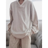 WIAOFELLAS  -  Develvet Base Shirt Men's Warm Autumn and Winter Style Long-sleeved T-shirt Teen Sweatshirt Casual Loose Pullover