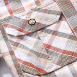 Wiaofellas  -  Plaid Shirt Men Army  Long Sleeve Camisa Masculina Plus Size 4XL 100% Cotton Casual Mens Shirts Chemise homme